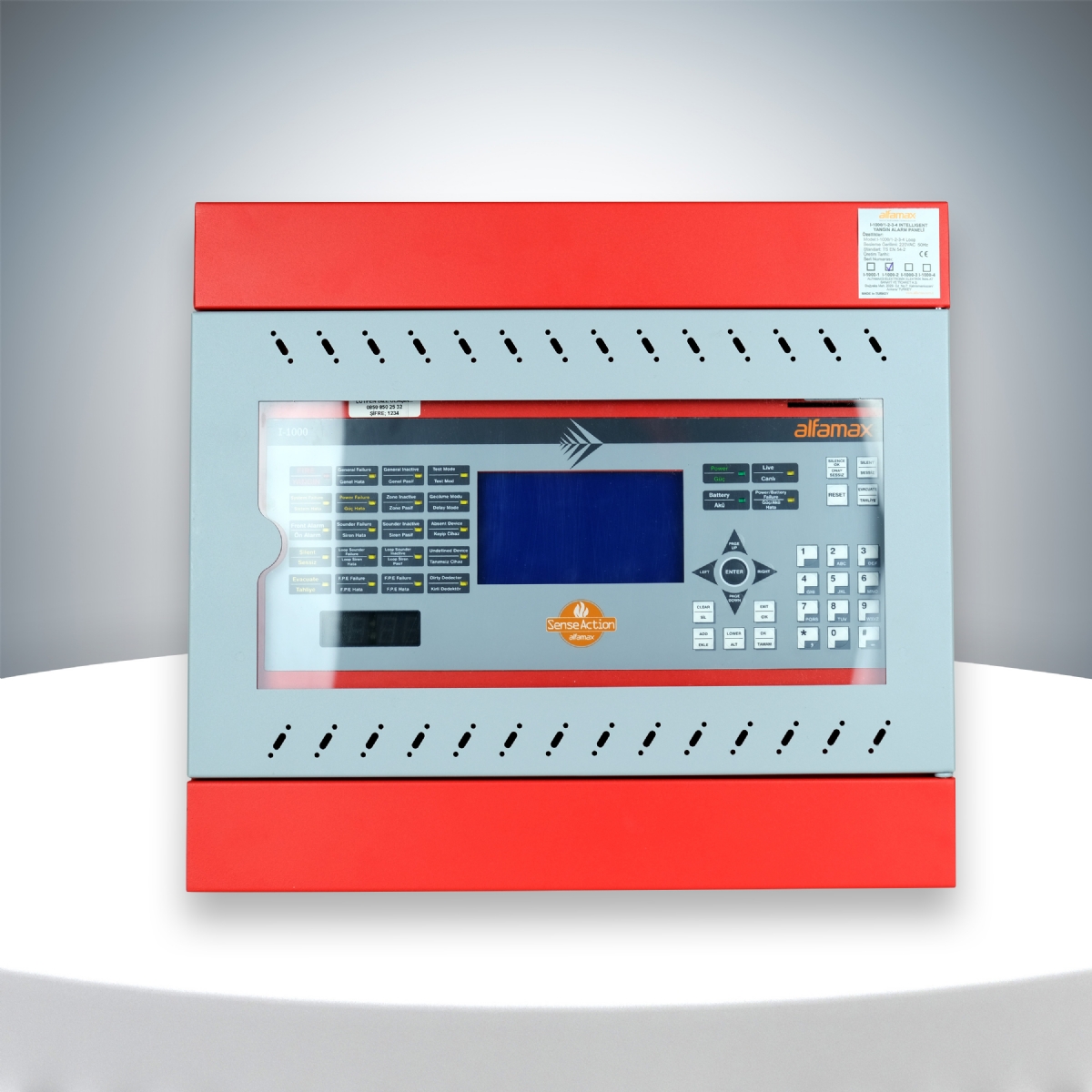 I-1000-4 3 Loop Addressable Fire Alarm Panel