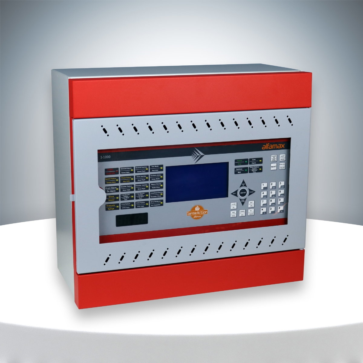 I-1000-4 4 Loop Addressable Surface Mounted Fire Alarm Panel