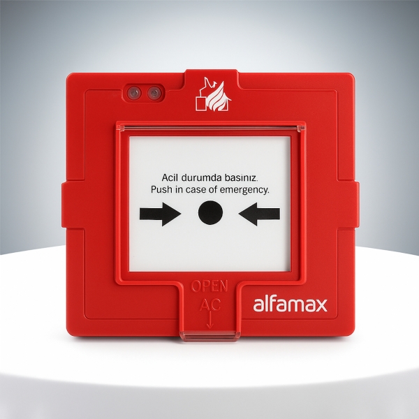 I-1005 İzolatörlü Adresli  Yangın Alarm Butonu